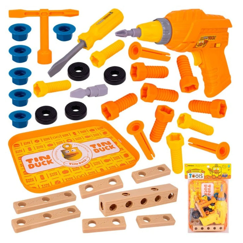 Electric Toy Drill Set for Kids – Battery Operated Pretend Play Tool K ...