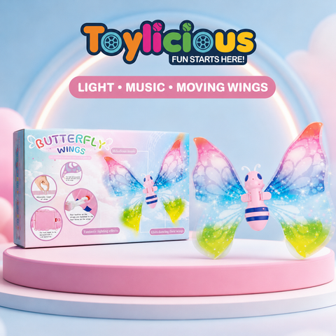 Electric Butterfly Wings with Lights, Music & Moving Wings – main product image | Toylicious Pakistan