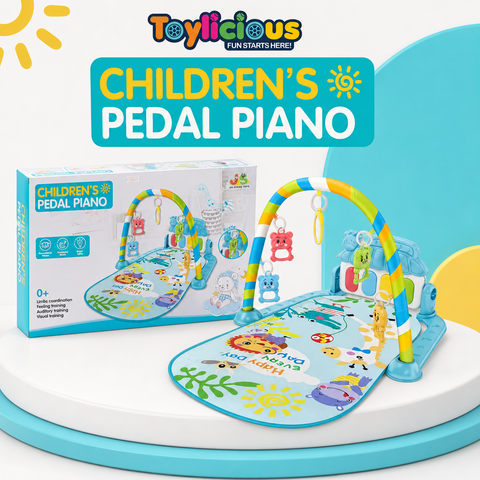 Baby Pedal Piano Play Gym with Music, Lights & Hanging Toys – main product image | Toylicious Pakistan