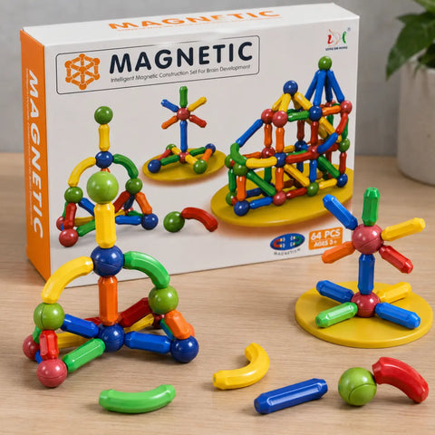Magnetic Building Blocks Set for Kids | STEM Educational Construction Toy – main product image | Toylicious Pakistan
