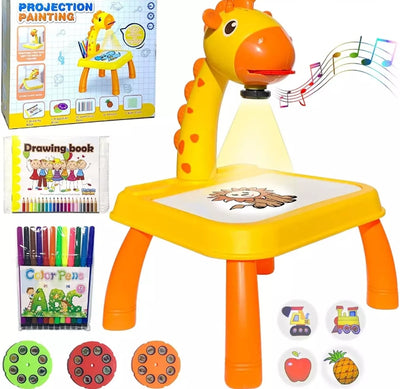 Kids LED Projector Drawing Table Toy-art Board Painting Set