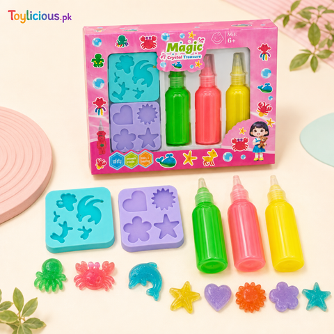 Magic Crystal Treasure DIY Sea Animal Craft Kit for Kids – main product image | Toylicious Pakistan