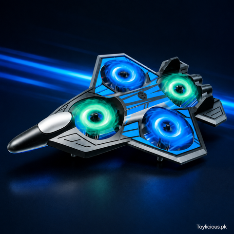 UFO Fighter 2.4GHz RC Acrobatic Flying Jet with LED Lights – main product image | Toylicious Pakistan
