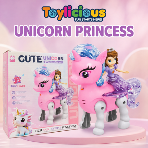 Cute Unicorn Princess Toy with Lights & Music – main product image | Toylicious Pakistan