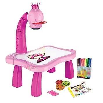 Kids LED Projector Drawing Table Toy-art Board Painting Set
