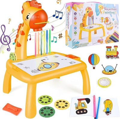 Kids LED Projector Drawing Table Toy-art Board Painting Set