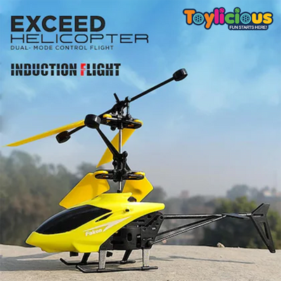 Flying Helicopter With Fall Sensor